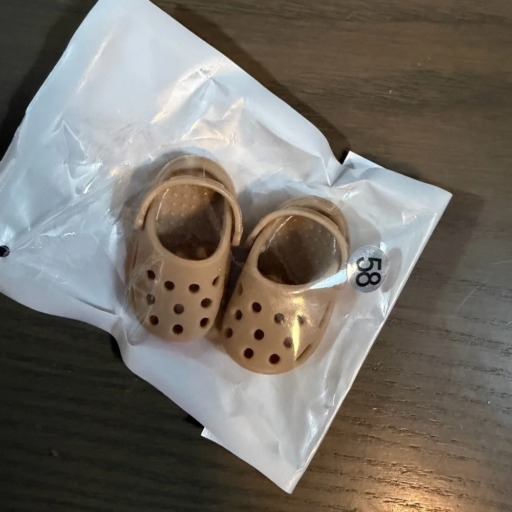 Labubu Doll Beige Croc Shoes - Picture 2 of 2